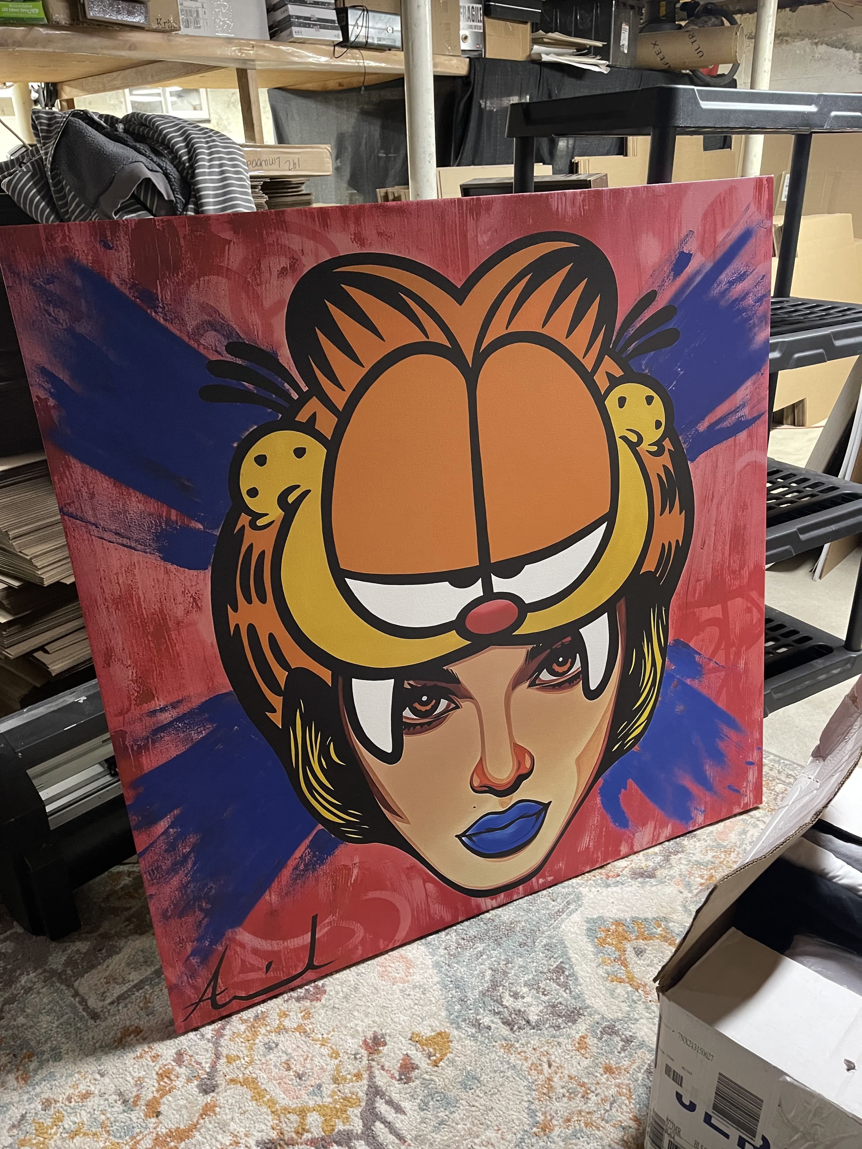 Garfield Pop Art Mashup