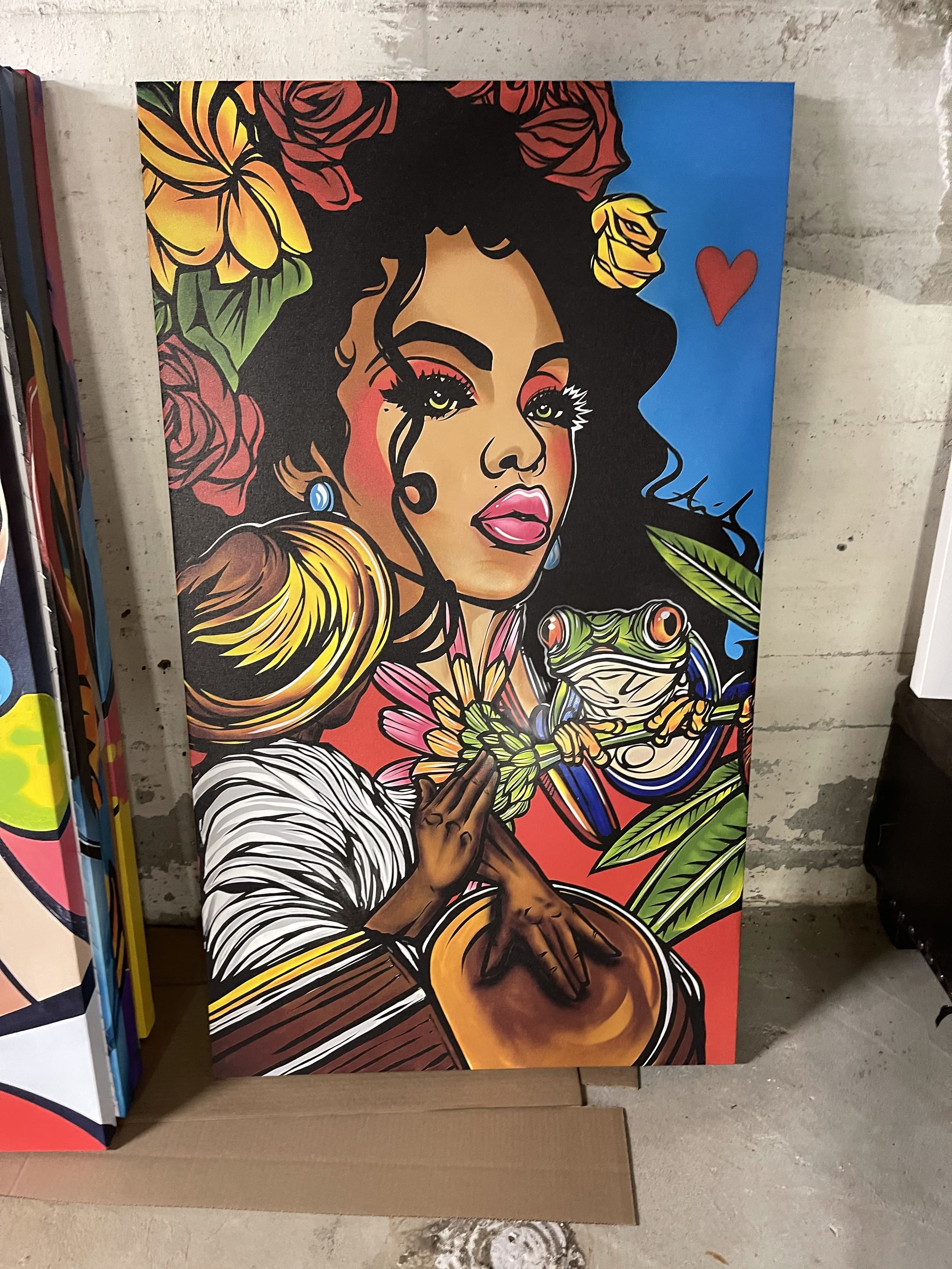 Woman Frog Floral